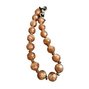 Chic Brown Beaded Necklace